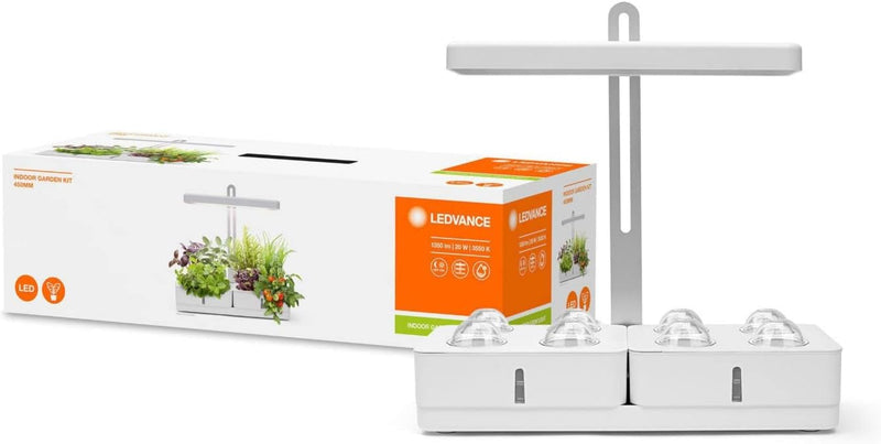 LEDVANCE LED Pflanzenleuchte weiss mit 1350Lumen, Wachstumlampe mit 8 Fächern für den Indoor Garten,