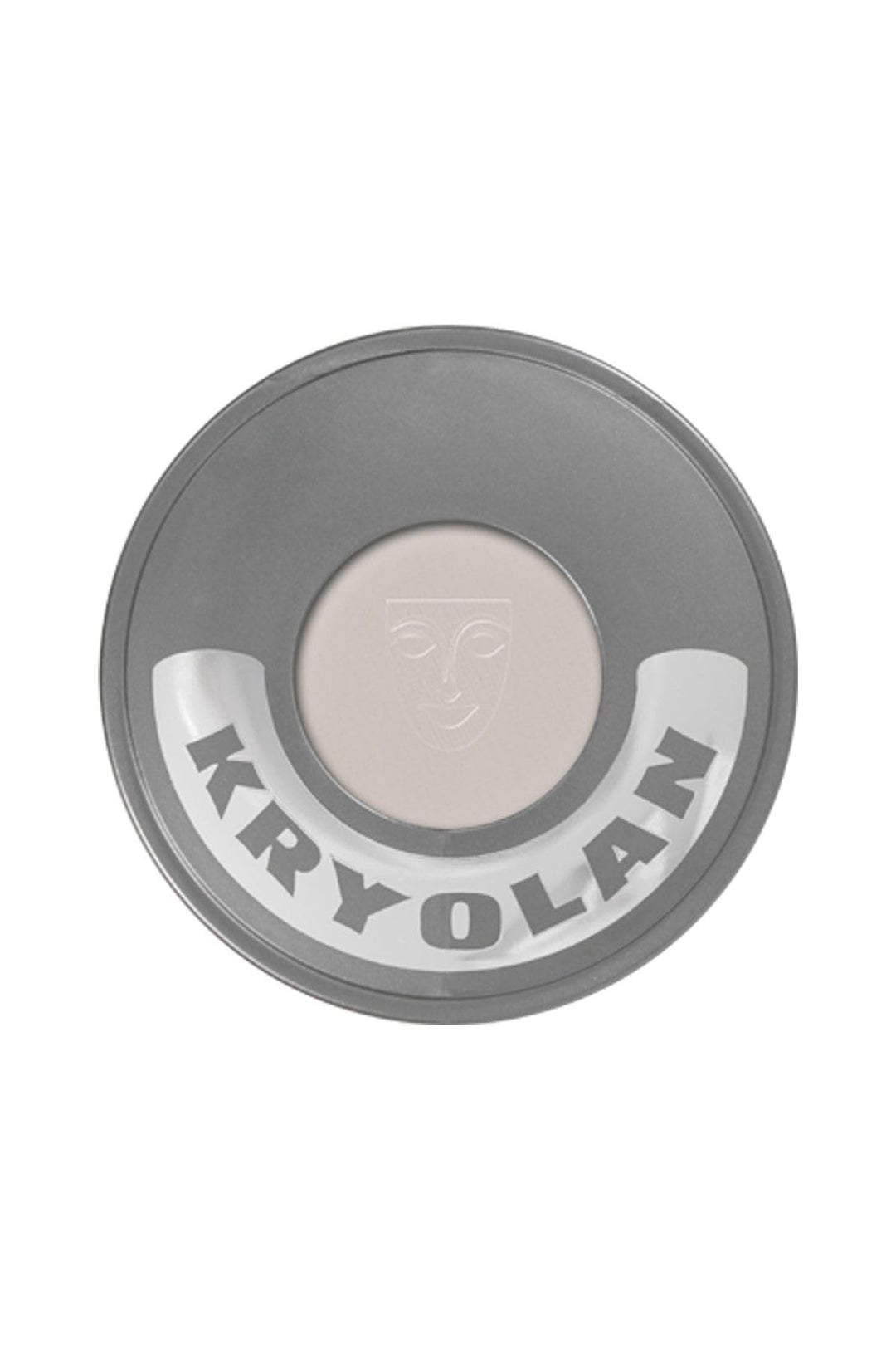 Kryolan Cake Make-up, 070 weiss – Professionelles Kompakt-Make-up für Gesicht & Körper, feucht aufzu