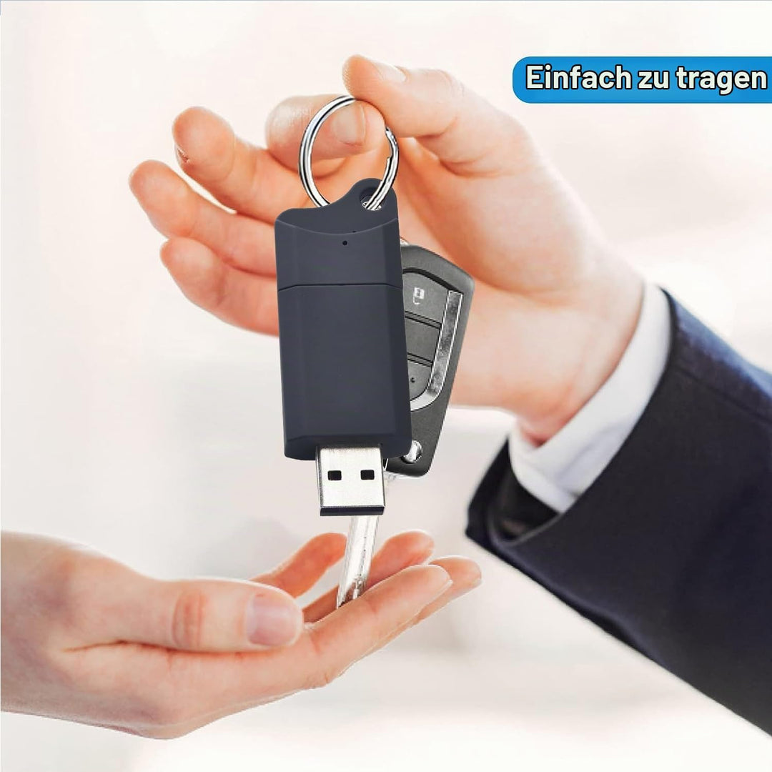 USB Digitaler Voice Recorder 64GB Mini Aufnahmegerä Geräuschaktivierte Aufnahmegerät Diktiergeräte m