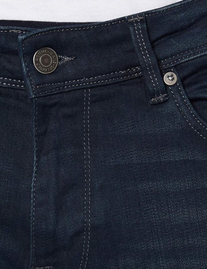 Selected Homme Male Straight Fit Jeans Dunkelblaue 29W / 32L Blue Black Denim, 29W / 32L Blue Black