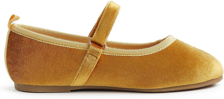 Feversole Girls Cute Dress, Mädchen süsses Kleid Mary Jane Schuhe weiche Party Urlaub Ballerinas 30