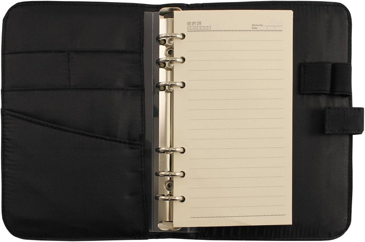 MFH Terminplaner A6 Organizer Ringbuchhalterung Memobuch Timer Verschiedene Ausführungen Schwarz, Sc