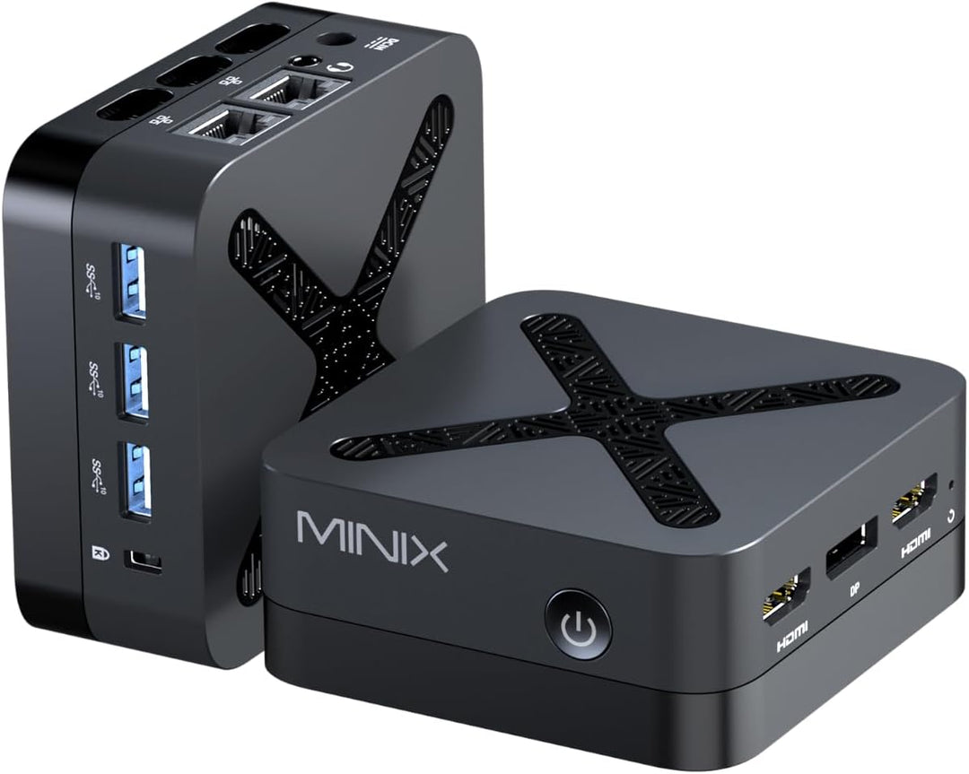 MINIX NEO Z95 Mini PC, Intel 12th Gen N95 (bis zu 3,4 GHz), 8 GB LPDDR5X RAM 256GB NVMe SSD, Dual LA