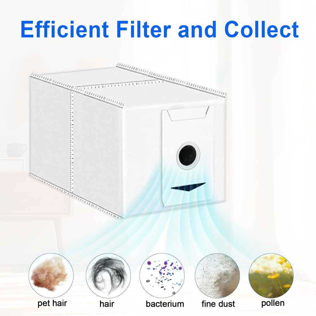 10 Stück Staubbeutel für Ecovacs Deebot T30 Omni/ T30 Pro Omni Roboter Staubsauger, 3L Grosse Kapazi