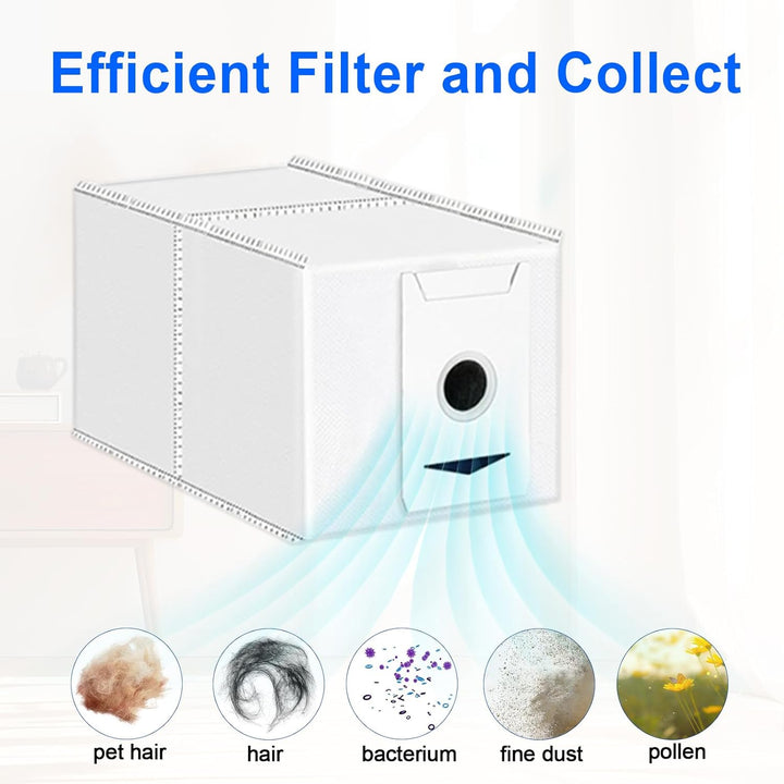 10 Stück Staubbeutel für Ecovacs Deebot T30 Omni/ T30 Pro Omni Roboter Staubsauger, 3L Grosse Kapazi