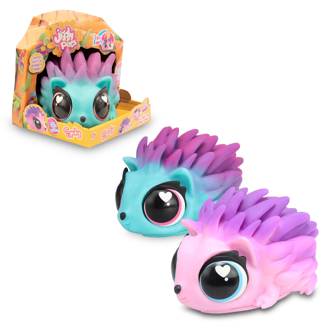Famosa Jiggly Pets – My Spike Pet – Spiky the Hedgehog, interaktiver Igel, weicher Gummi, singend, g