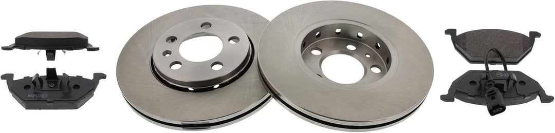 Mapco 47855 Bremsensatz Bremsscheiben mit Bremsbeläge Vorderachse