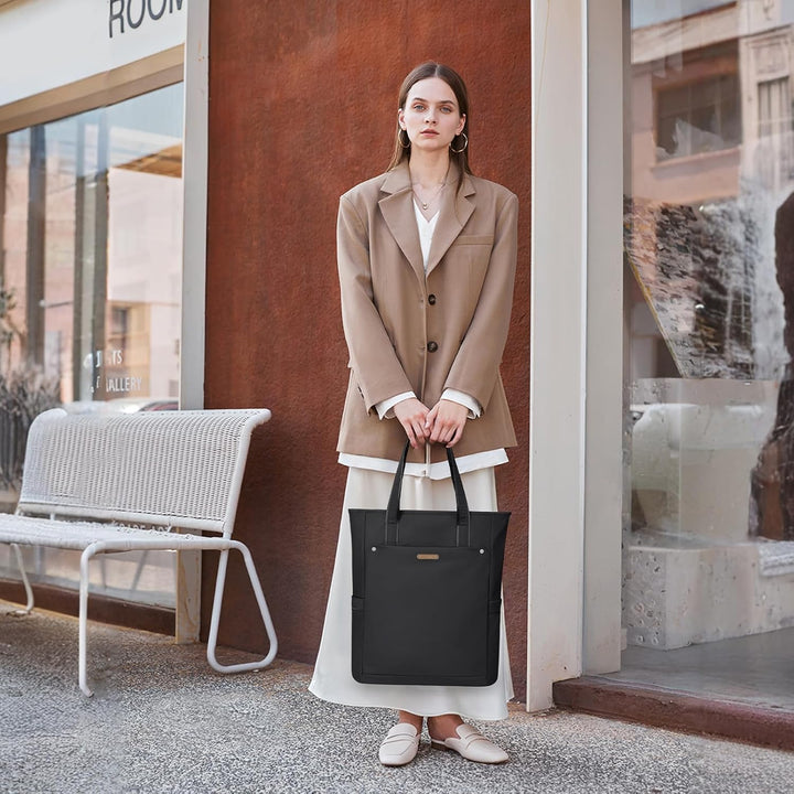 Rucksack Damen 16 Zoll,Elegant Laptop Handtasche 2 in 1, Schultasche Women Tagesrucksäcke Arbeitstas