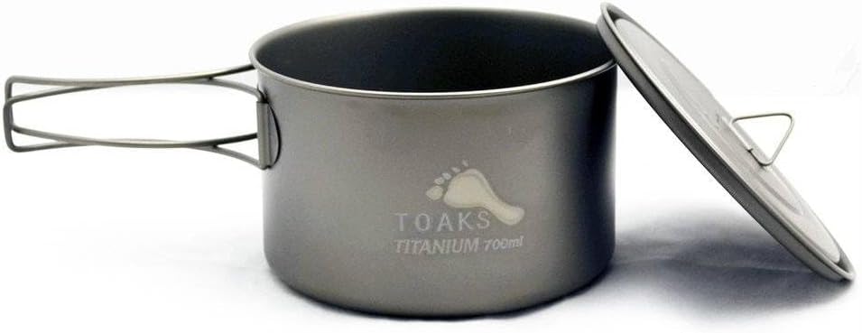 Ultraleichter Titan-Kochtopf von Toaks, POT-700-L, 700