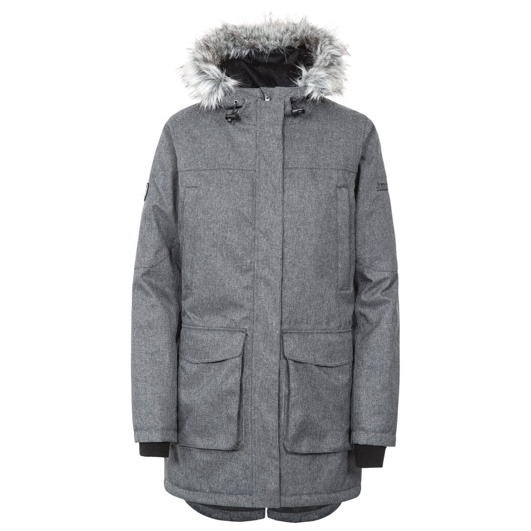 Trespass Damen Thundery Jacke S Black/Silver Grey, S Black/Silver Grey