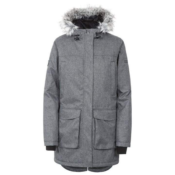 Trespass Damen Thundery Jacke XS Black/Silver Grey, XS Black/Silver Grey