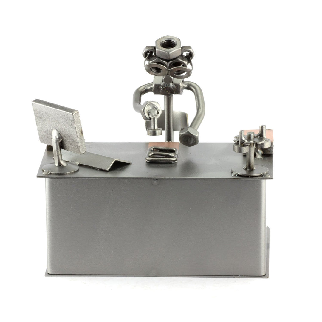 Steelman24 I Schraubenmännchen Beamter I Made in Germany I Handarbeit I Geschenkidee I Stahlfigur I