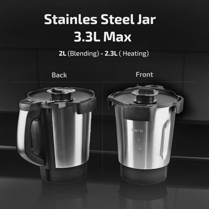 Zilan ONYX Thermo Roboter Multifunktions-Küchenmaschine mit WLAN, 30 Funktionen, digitales LED-Displ