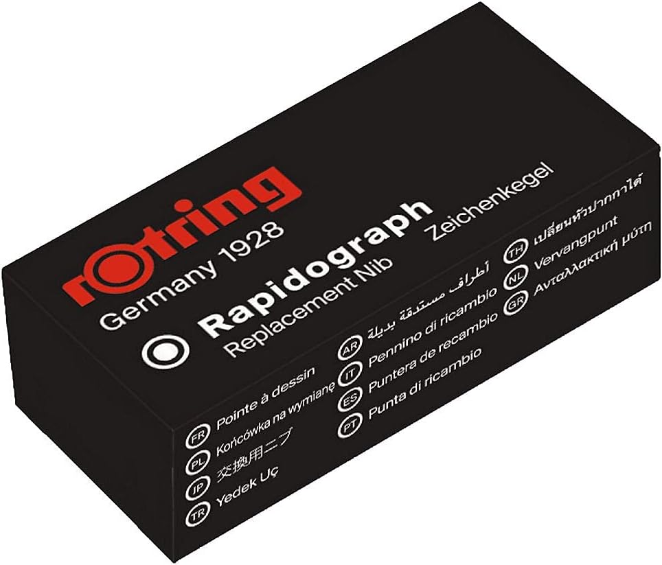 rOtring S0218960 Zeichenkegel - Rapidograph, 0.1 metrisches System, Reihe 2 0,10 mm, 0,10 mm