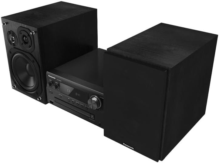 Panasonic SC-PMX90 Mikrosystem mit Bambuslautsprechern, 120 W, Hi-Fi, Heimklang, 14 cm Woofer, 1,9 c