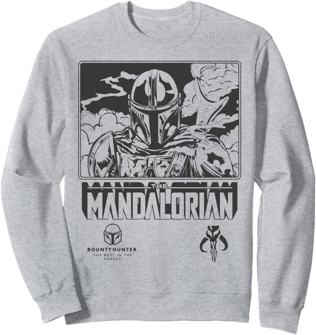 Star Wars: The Mandalorian Outline Poster Sweatshirt