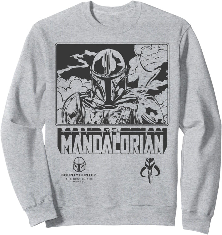 Star Wars: The Mandalorian Outline Poster Sweatshirt
