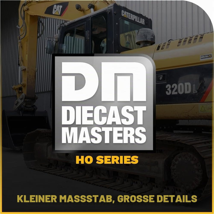 Diecast Masters 85652 - Caterpillar Bagger mit Zubehör 320D, Massstab 1:87, ca. 11,7 x 4,5 x 4,8 cm,