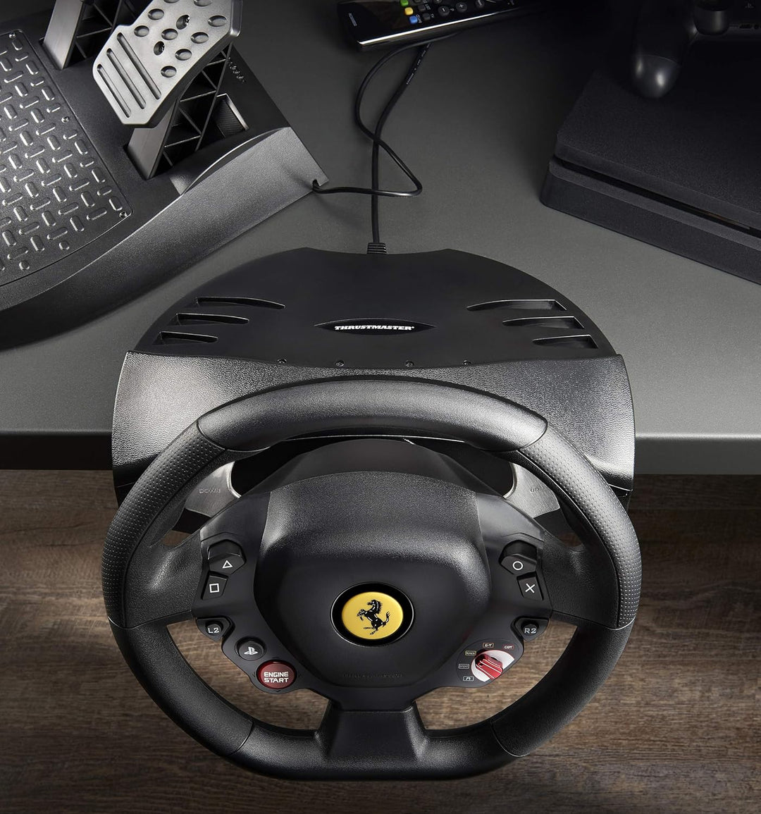 Thrustmaster T80 RW Ferrari 488 GTB Lenkrad - Realistisches Fahrerlebnis für PlayStation - Werde zum
