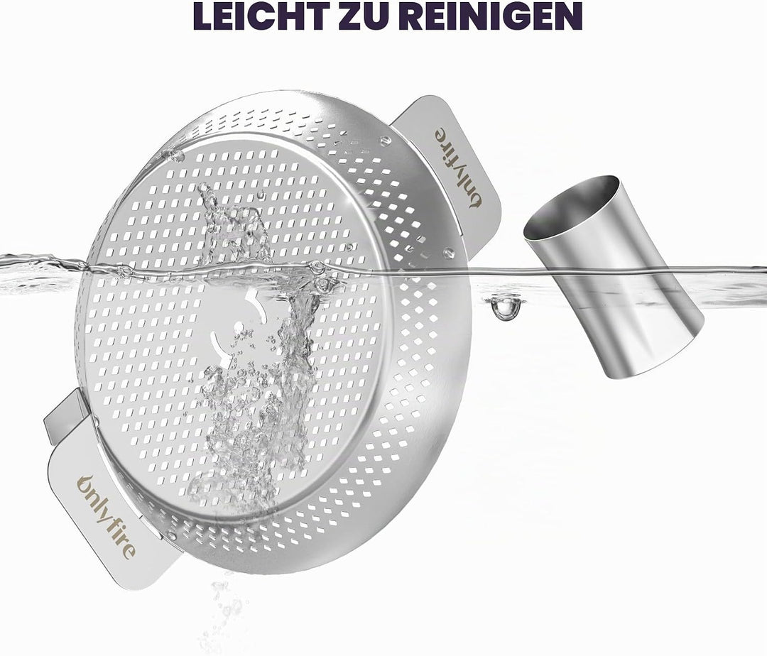 only fire Hähnchenbräter, Hühnerhalter mit abnehmbarem Hühncheneinsatz für Weber Gourmet Barbeque Sy