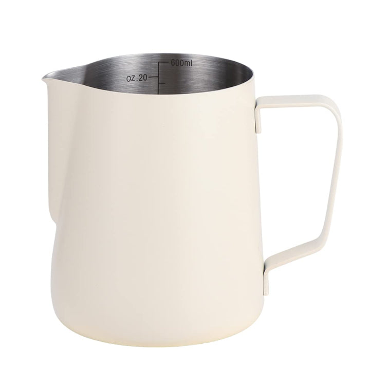 ALXBSONE Milchaufschäumkrug, 600 ml, verdickter 304 Edelstahl, Kaffee ziehen Tasse Milch schäumende