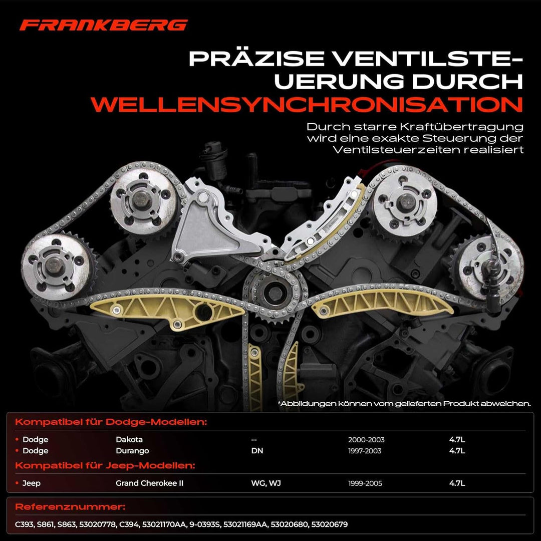 Steuerkettensatz für Grand Cherokee II WG WJ Dakota Durango DN 4.7L 1999-2004 53020778