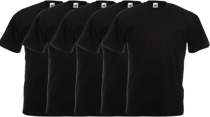 Fruit of the Loom Herren Original T T-Shirt (10er Pack oder 5er Pack) 3XL 5x Red, 3XL 5x Red