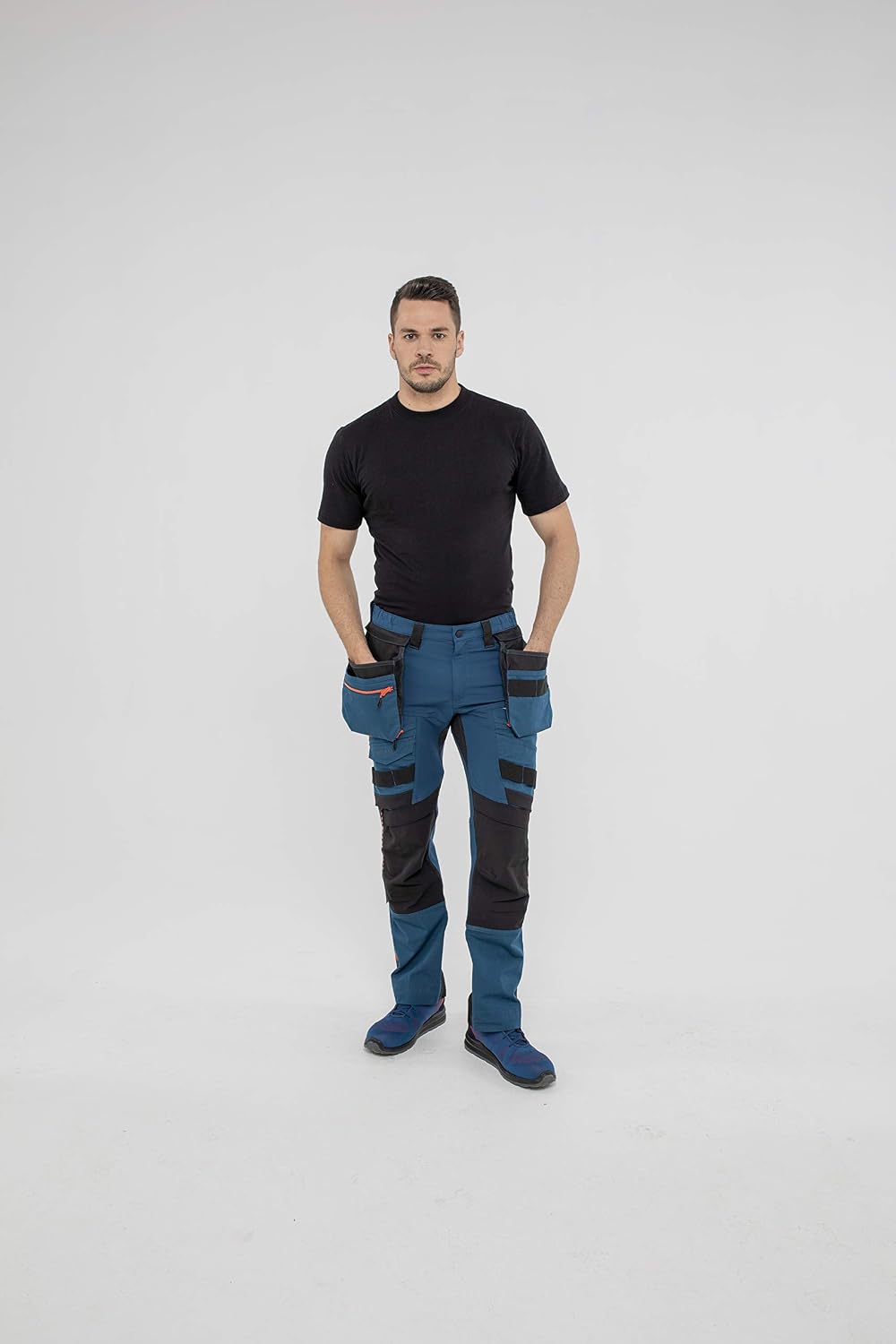 Portwest DX4 Bundhose mit abnehmbaren Holstertaschen, Grösse: 28, Farbe: Metro Blau, DX440MBR28 28 M