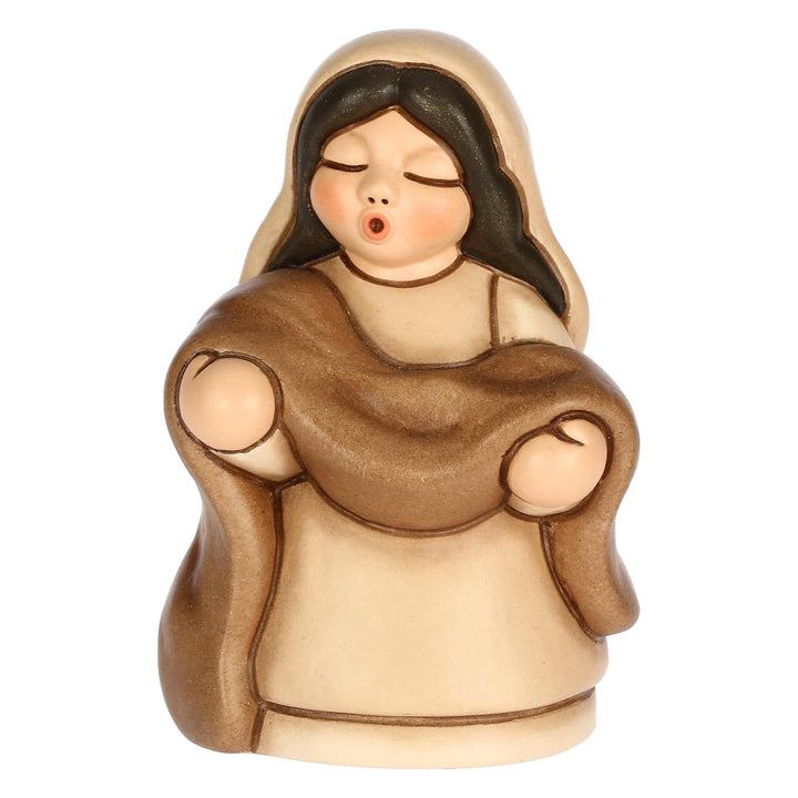 THUN, Hochwertige Keramik-Stoffe, beige Kollektion, Weihnachtskrippenfiguren zum Sammeln, 5,4 x 4,3