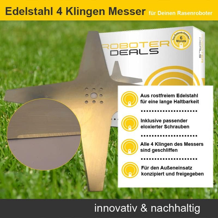 Messer, Ersatzmesser, Klingenmesser 25 cm mit 4 Klingen für alle Wiper Blitz X, Blitz 1.0, Blitz 2.0