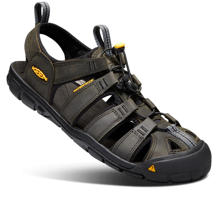 KEEN Clearwater CNX Herren Sandalen 44 EU Magnet Black Leder, 44 EU Magnet Black Leder