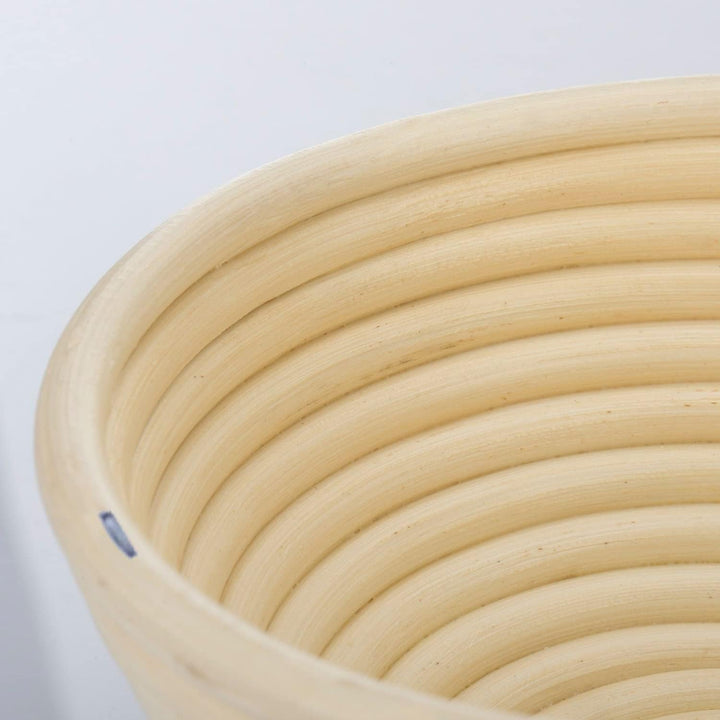Westmark Gärköbchen-Set, 2tlg., Gärkörbchen rund + Bezug, Peddigrohr/Baumwolle, Hellbeige/Beige, 320