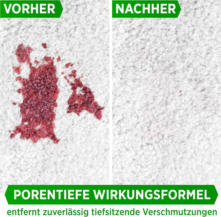 PRINOX® 2x Profi Teppichreiniger 500ml - Teppichboden Reiniger inkl. Teppich Bürste, schäumend für a