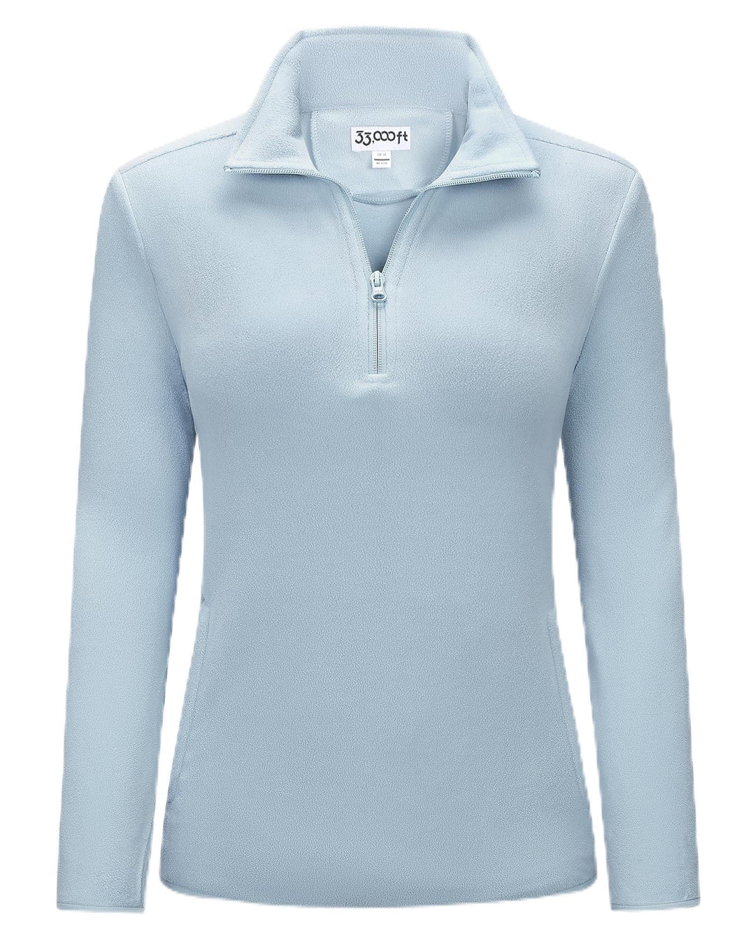 33,000ft Damen Fleece Pullover mit Halbreissverschluss Fleeceshirt Winter Warm Ski-Pullover Microfle