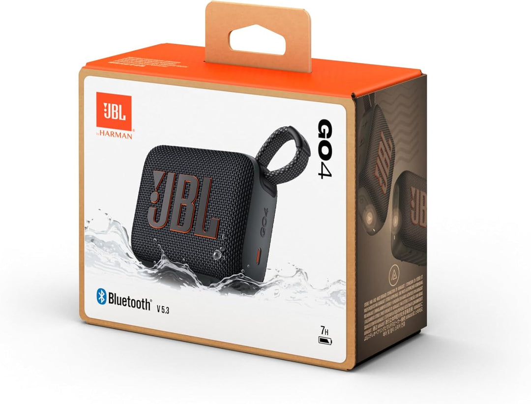 JBL GO4 Bluetooth Lautsprecher, USB C Aufladung, IP67 Staubdicht, Wasserdicht, App Kompatibel, Passi