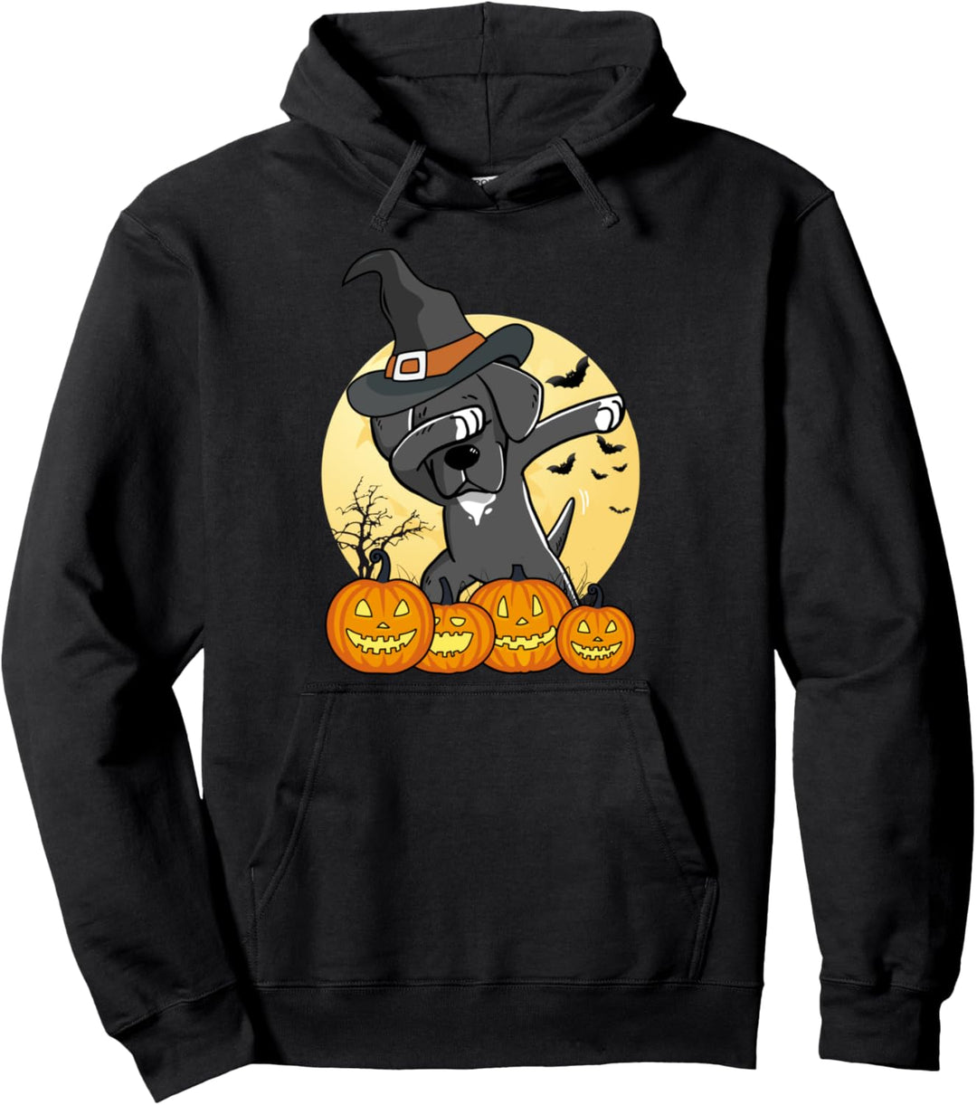Dabbing Deutsche Dogge Dab Dance Halloween Hund Pullover Hoodie