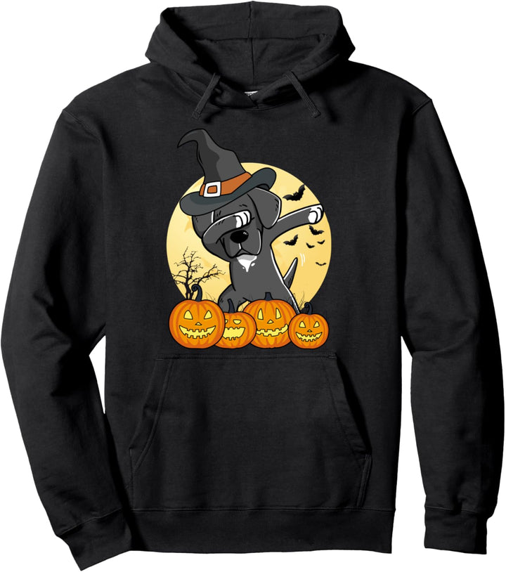 Dabbing Deutsche Dogge Dab Dance Halloween Hund Pullover Hoodie