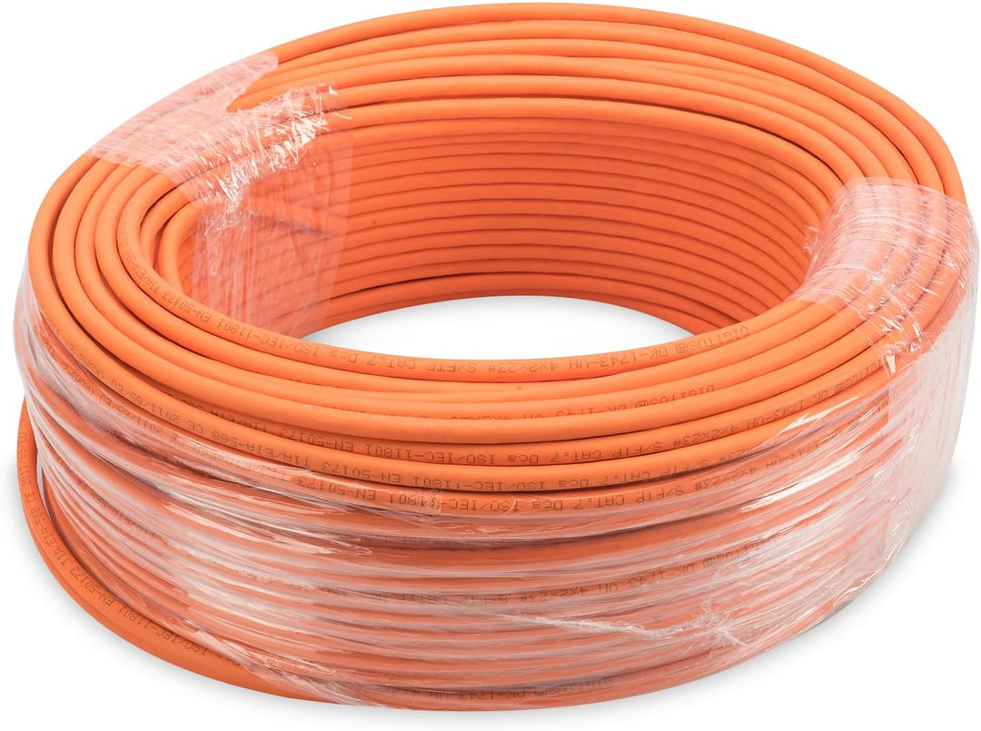 DIGITUS 100 m Cat 7 Netzwerkkabel - S-FTP (PiMF) Simplex - BauPVO B2ca - LSZH Halogenfrei - 1200 MHz