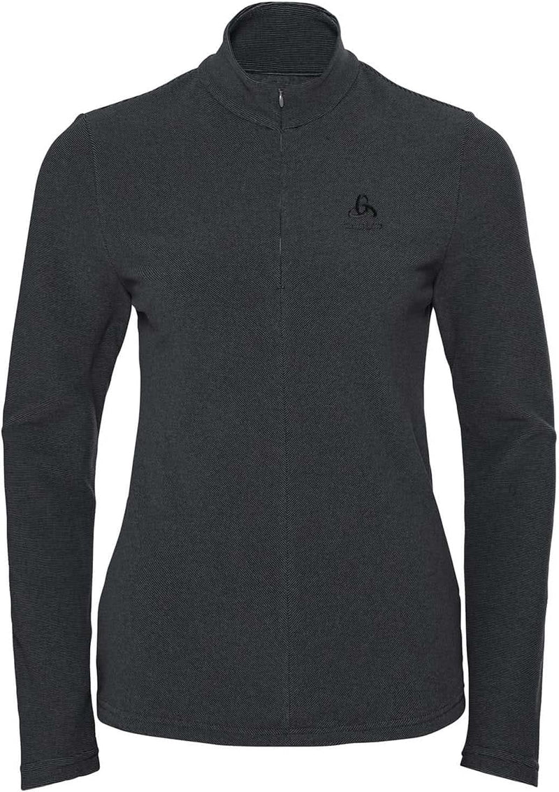 Odlo Damen Midlayer 1/2 Zip Roy Pullover M Shale Grey - Black