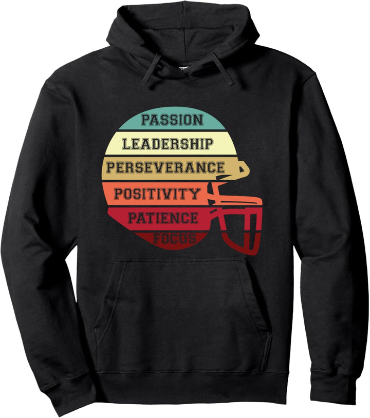 American Football Spruch mit Football Helm Football Coach Pullover Hoodie