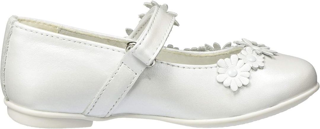 PRIMIGI Mädchen Ballerina Bambina Mary Jane Halbschuhe, 33 EU Wei&#xDF; Bianco 5437000