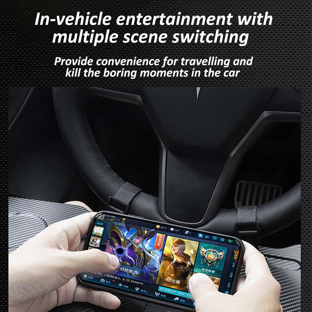 Ezweiji Auto Tisch,Tesla Model 3/Y Tisch Lenkrad Schreibtisch Tragbare Auto Tisch Auto Esstisch, Ver