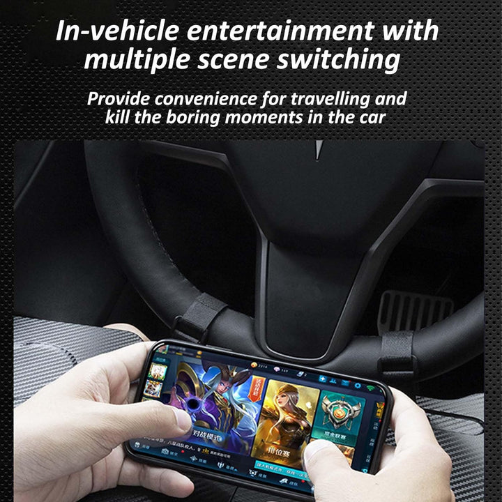 Ezweiji Auto Tisch,Tesla Model 3/Y Tisch Lenkrad Schreibtisch Tragbare Auto Tisch Auto Esstisch, Ver