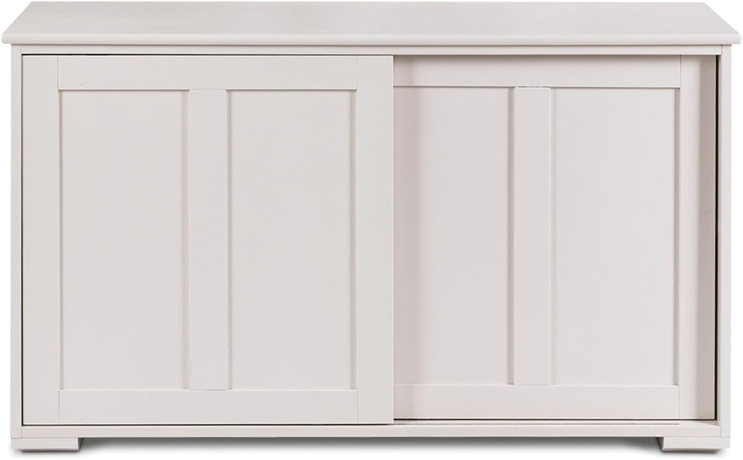 COSTWAY Sideboard, Küchenschrank mit Schiebetüren & verstellbarem Ablage, Buffetschrank Aufbewahrung