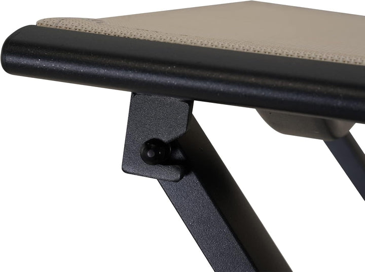 Grand patio Fusshocker Klapphocker für den Aussenbereich, Sitzhocker Gartenhocker aus Aluminium und