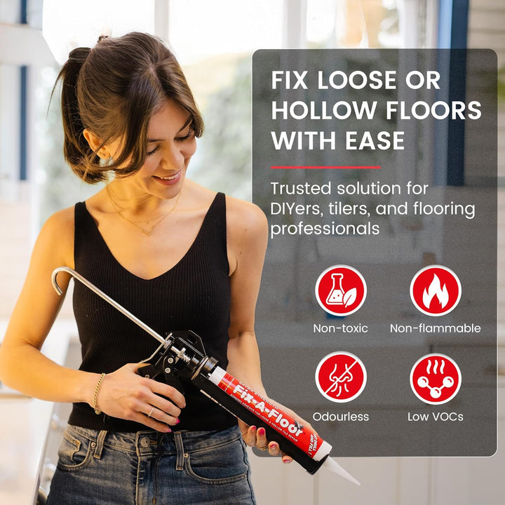 Fix-A-Floor Reparaturkleber für lose und hohle Fliesen, extra stark, 300 ml-Tube