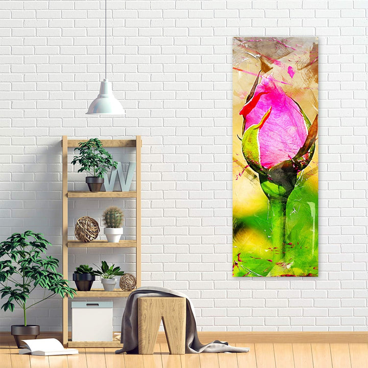 Feeby Dekobild Blume Deko Wand Kunstdruck mehrfarbig 50x150 cm Deko Paneel 50x150 cm mehrfarbig_b, D