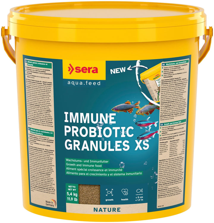 sera ImmunPro Mini Nature 10.000 ml (5,4 kg) - Probiotisches Wachstumsfutter für Zierfische bis 4 cm