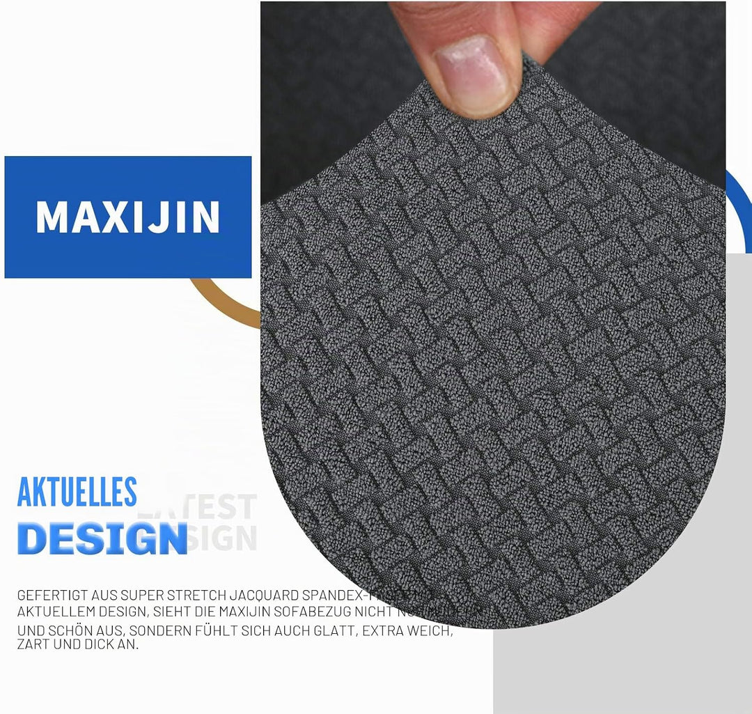 MAXIJIN Creative Jacquard Extra grosse Couchbezüge für 3- oder 4-Sitzer, super Dehnbare rutschfeste