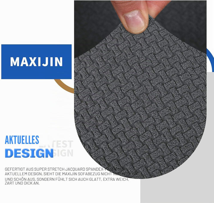 MAXIJIN Creative Jacquard Extra grosse Couchbezüge für 3- oder 4-Sitzer, super Dehnbare rutschfeste